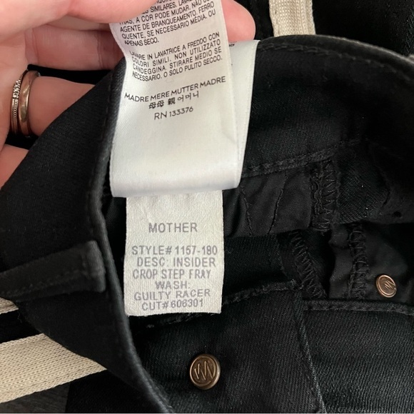 MOTHER x REVOLVE The Insider Crop Step Fray in Guilty Racer - Picture 13 of 14